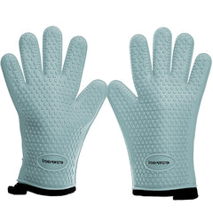 Kitchen Perfection front view of gloves showing full 12-inch protection and grip