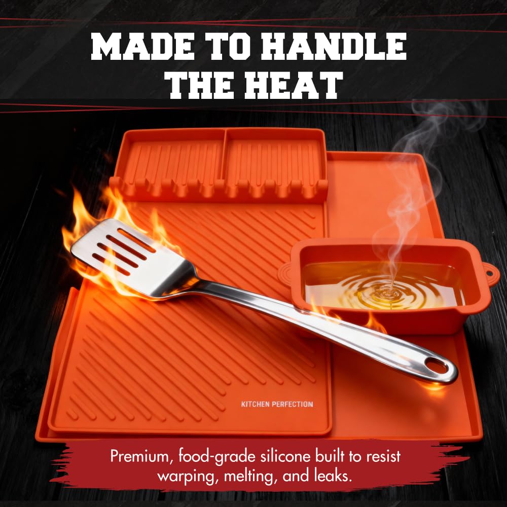 Kitchen Perfection lifestyle backyard grill setup illustrating protection benefits