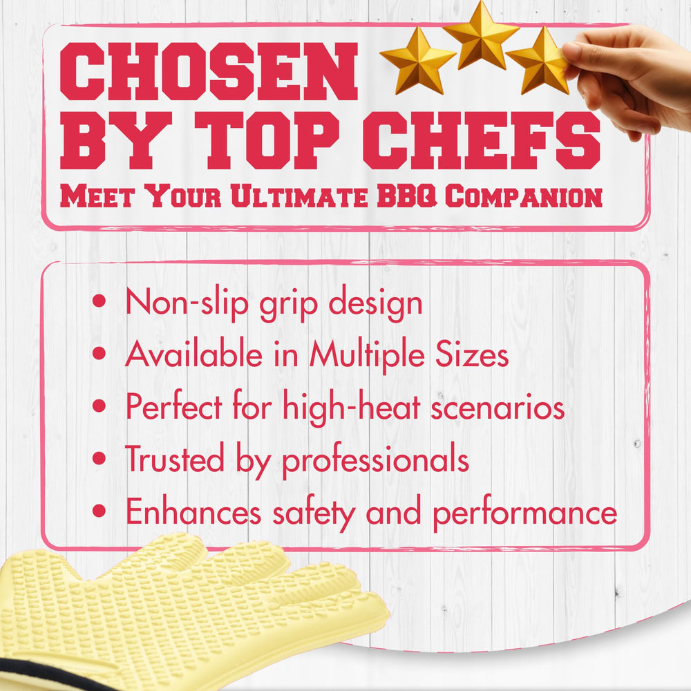 Kitchen Perfection recipe e-books included with gloves to inspire grilling meals