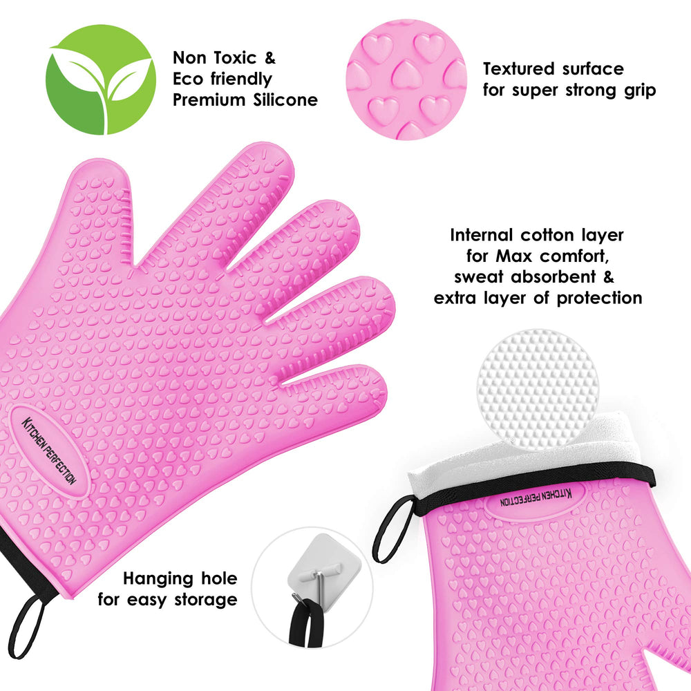 Kitchen Perfection silicone texture close-up highlighting non-slip grip and durability