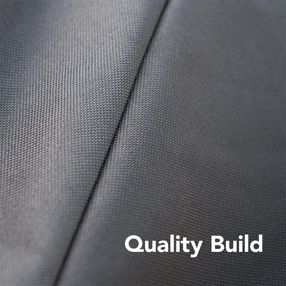 KitchenAid cover beside person demonstrating size and full coverage