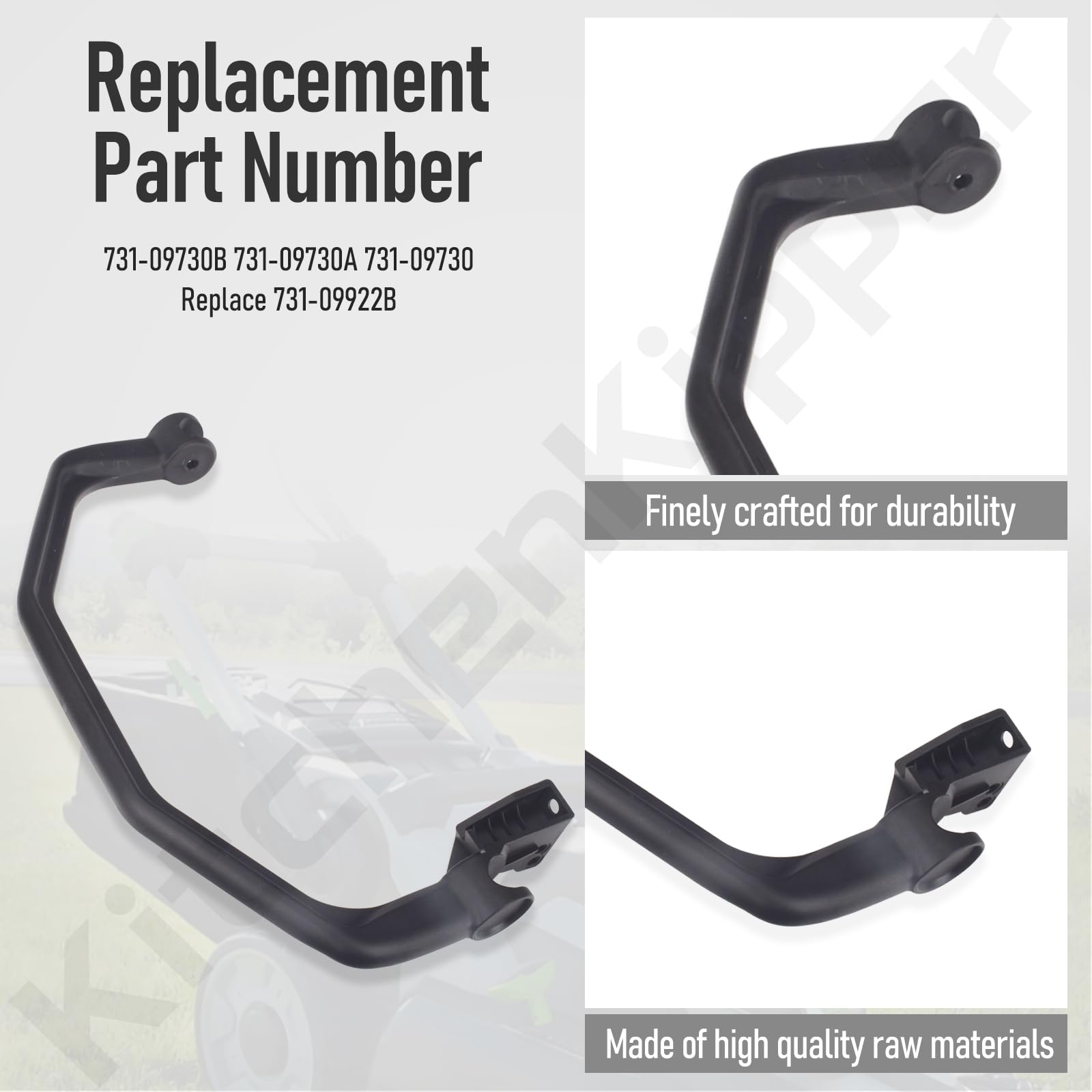 KitchenKipper lever detail showing durable grip and improved control