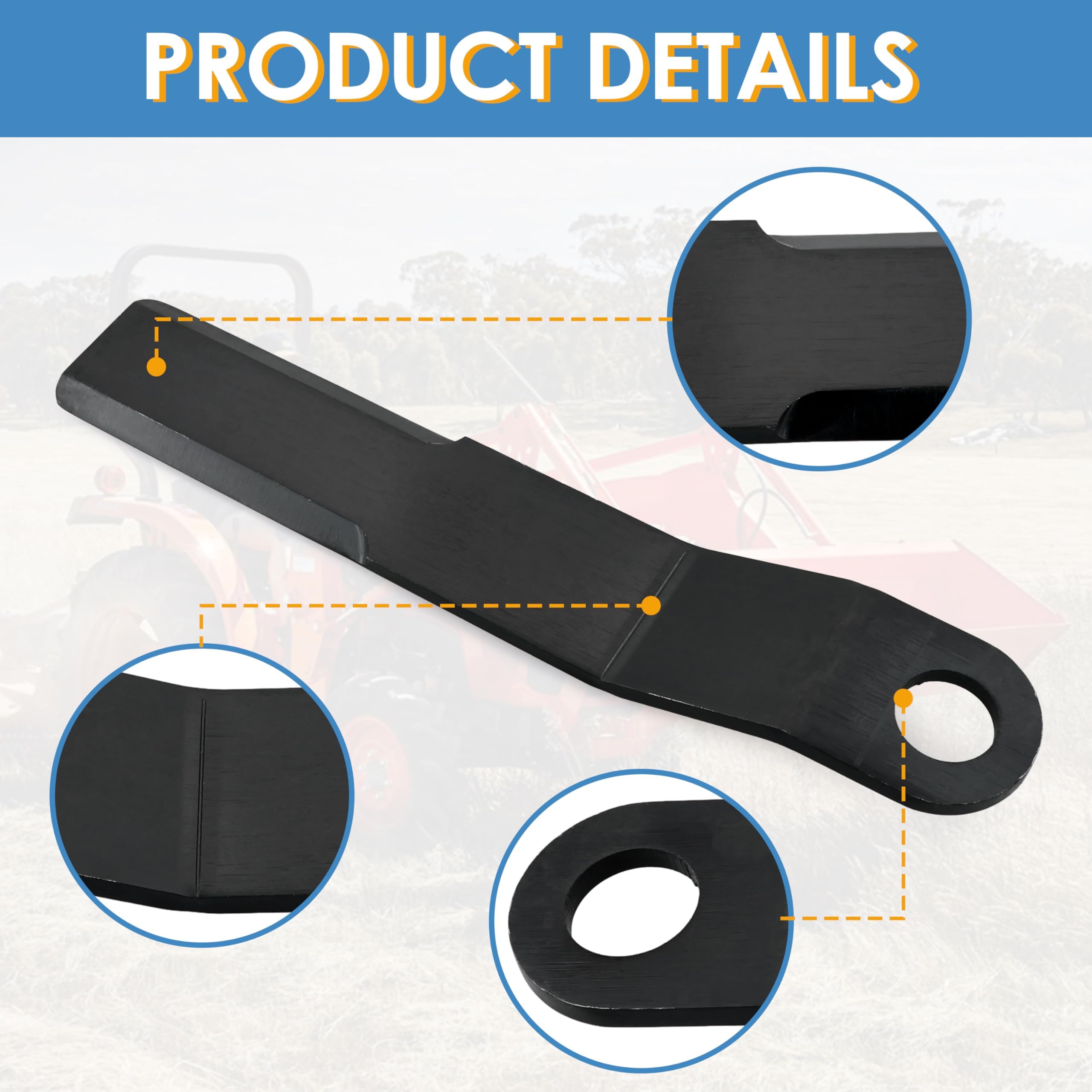 KITONLA packaged two-blade set ready to replace worn rotary cutter blades
