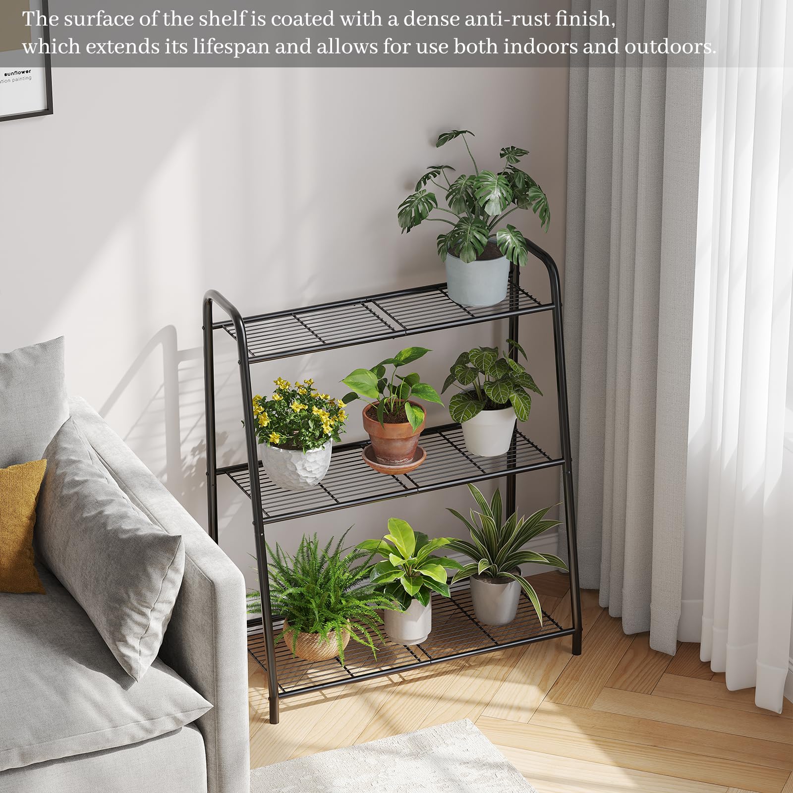 Kitsanery bottom tier holding heavy pots to show strong load-bearing