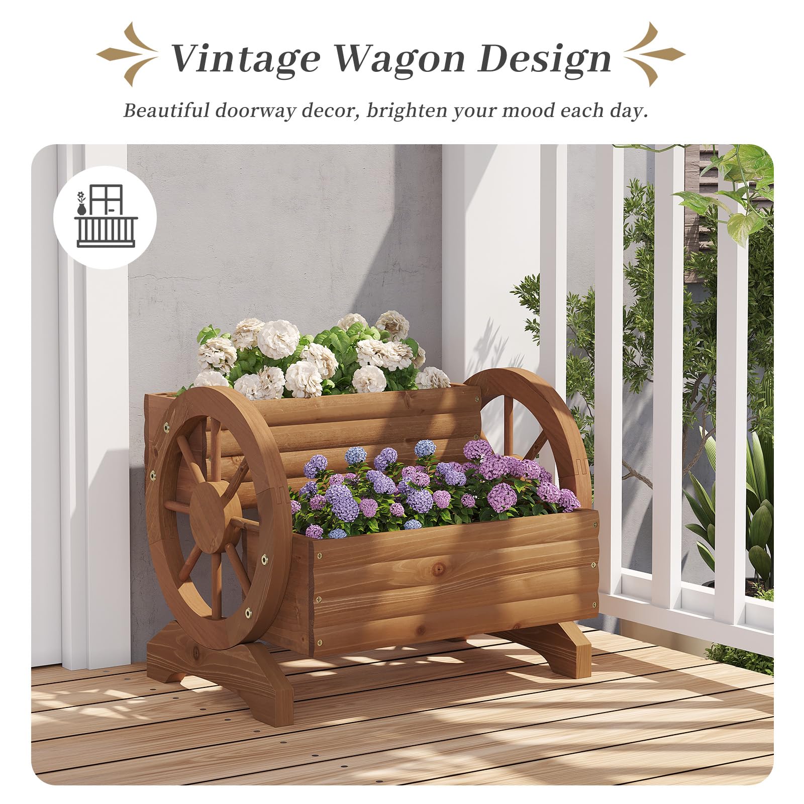 Kitsanery lifestyle patio display demonstrating decorative backyard use
