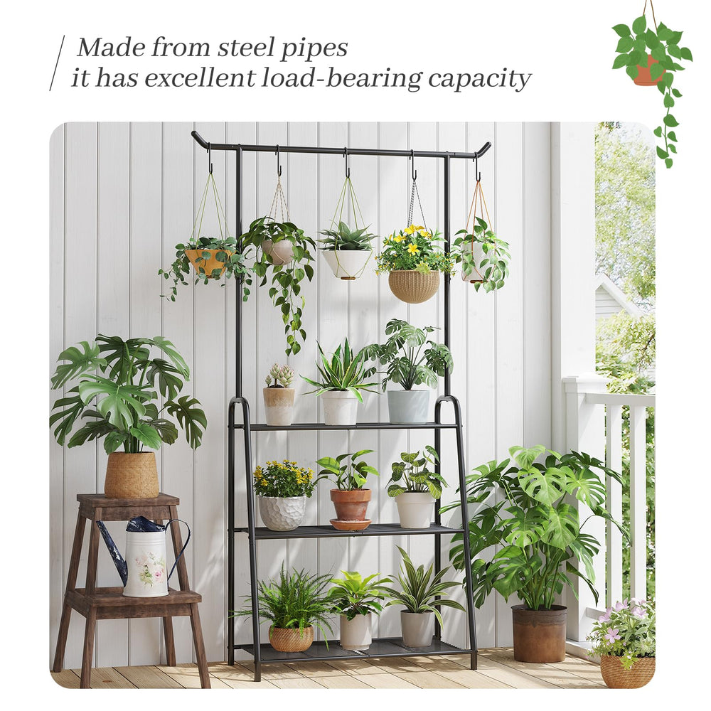 Kitsanery top hanging hook detail holding a small planter securely