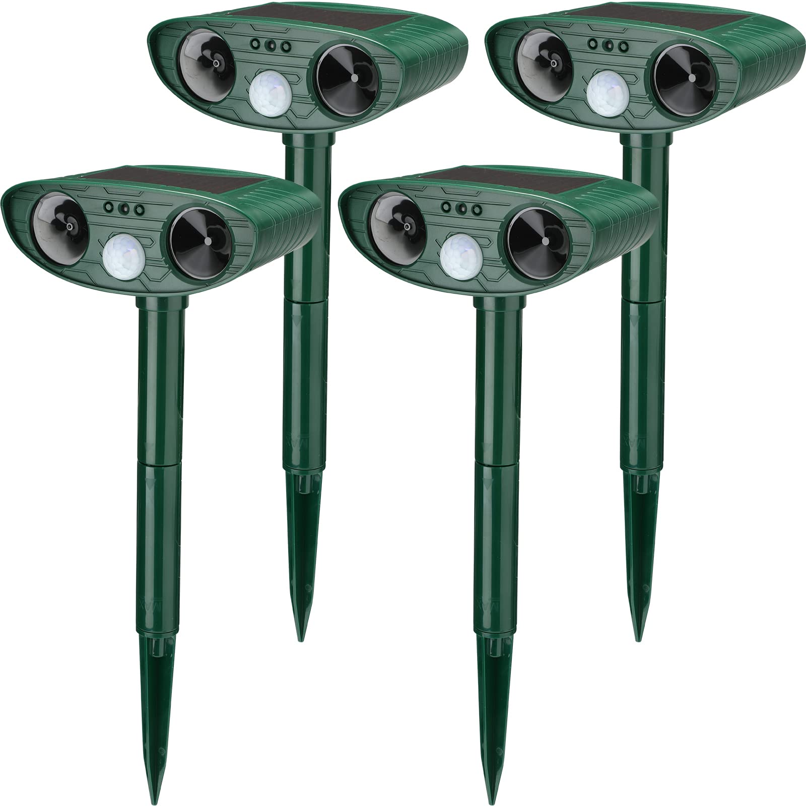 Kittmip front view showing four green repellers and packaging for easy identification and purchase