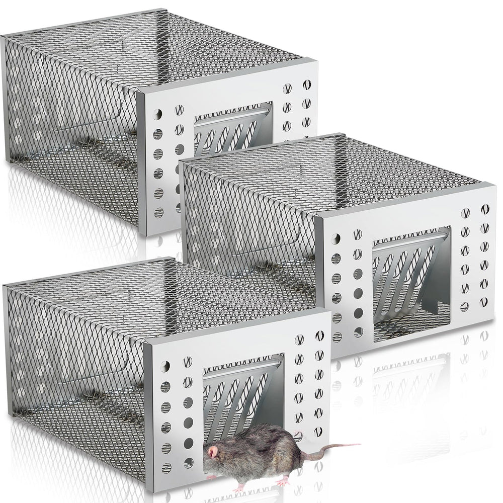 Kittmip front view of three traps showing coverage benefit
