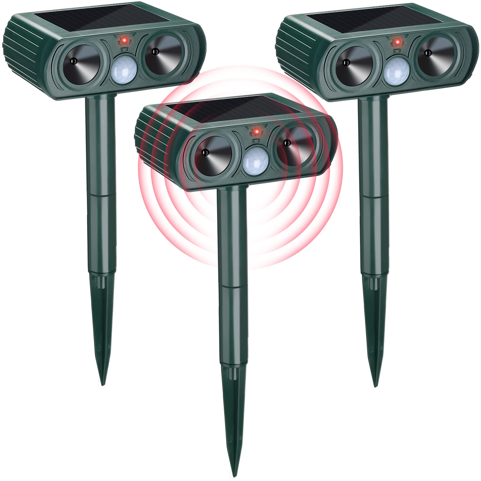 Kittmip front view of three units protecting yard with reliable coverage