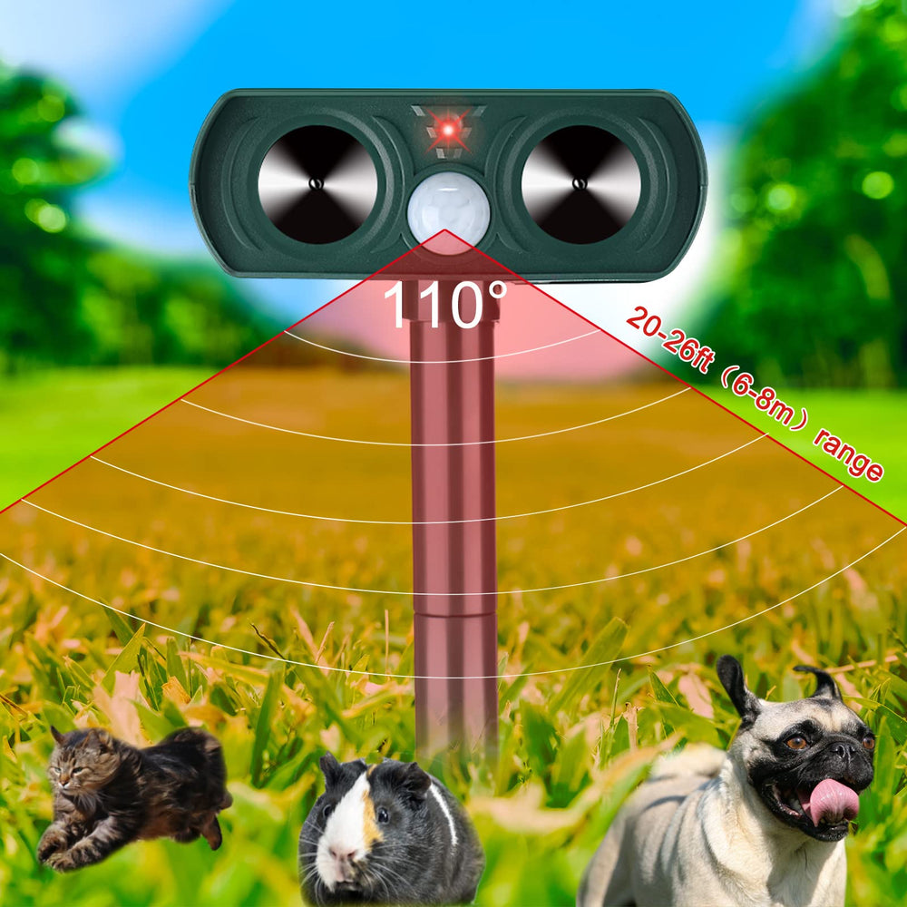 Kittmip installed with ground spike in yard ensuring secure placement