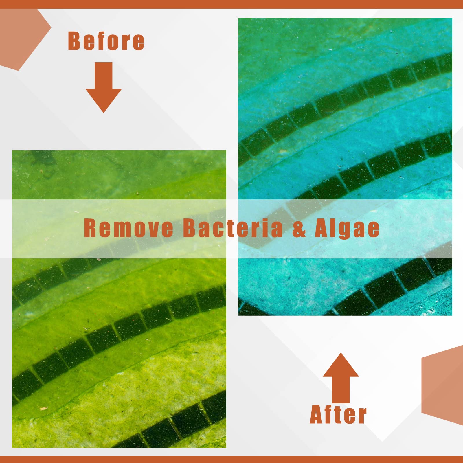 Kittmip anodes near backyard pool demonstrating reduced chemical need and cleaner water benefit