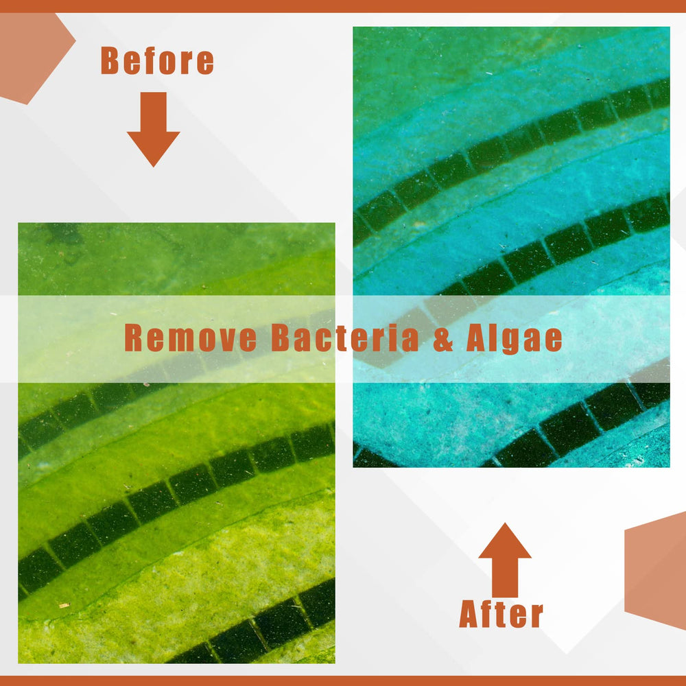 Kittmip anodes near backyard pool demonstrating reduced chemical need and cleaner water benefit