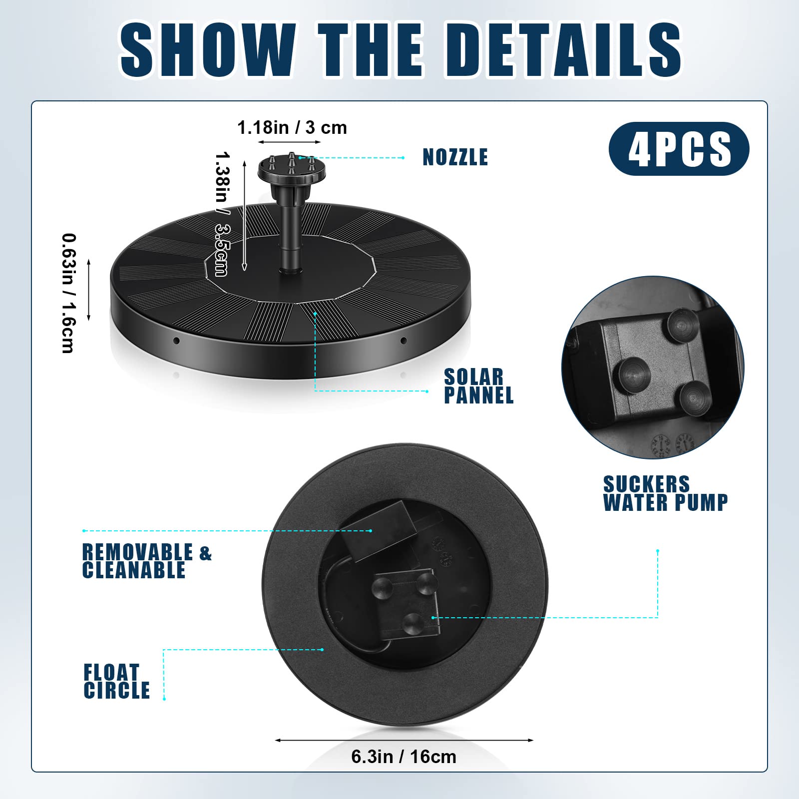 Kittmip nozzle closeup with six interchangeable tips offering spray variety