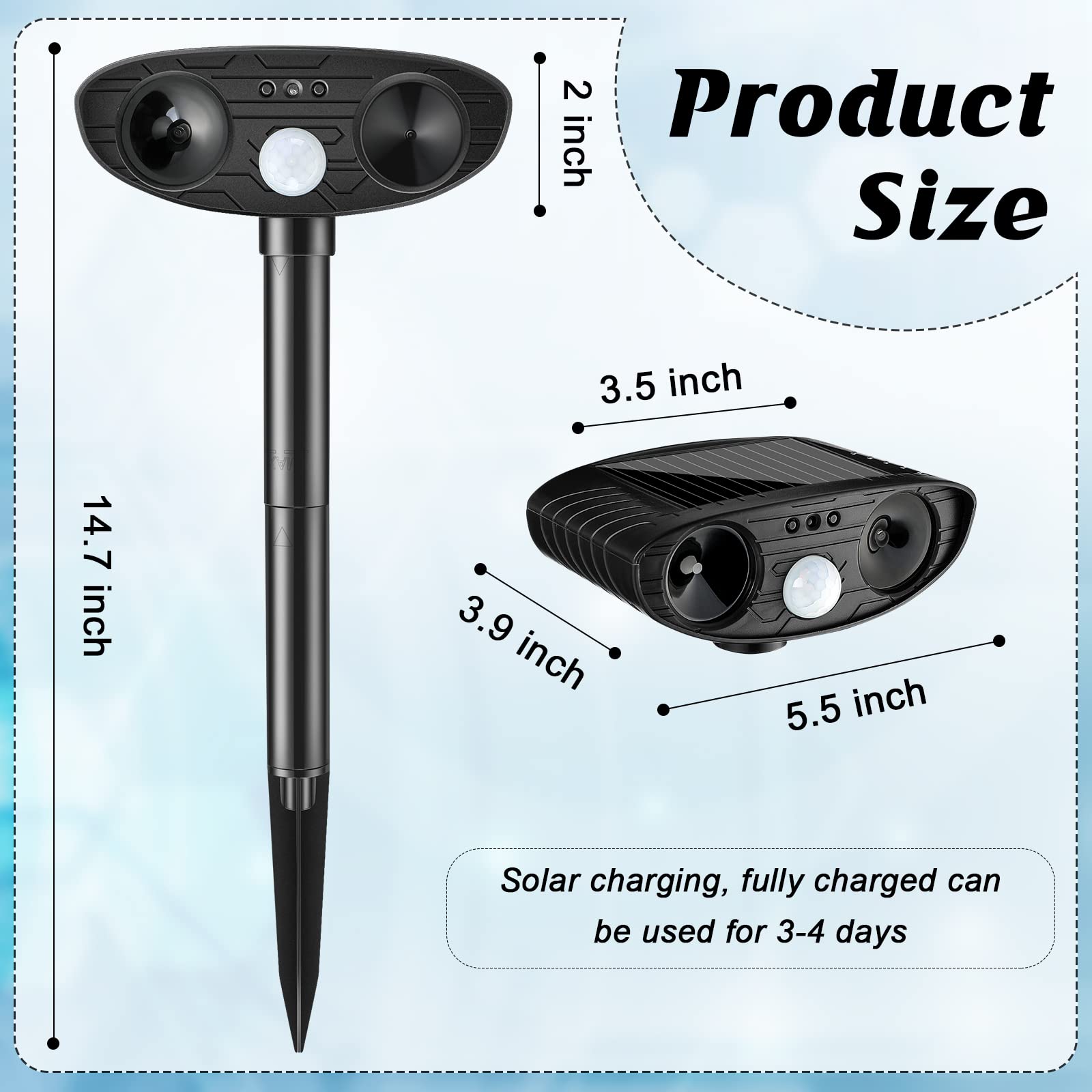 Kittmip stake inserted into soil showing stable placement and easy installation