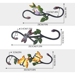 Kitwinney close-up of butterfly and hummingbird detail, decorative accent enhances planters