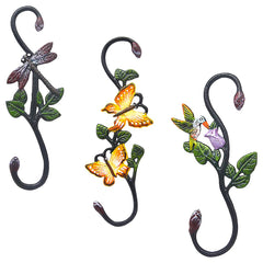 Kitwinney side profile of S hook shape, heavy-duty iron holds large baskets securely
