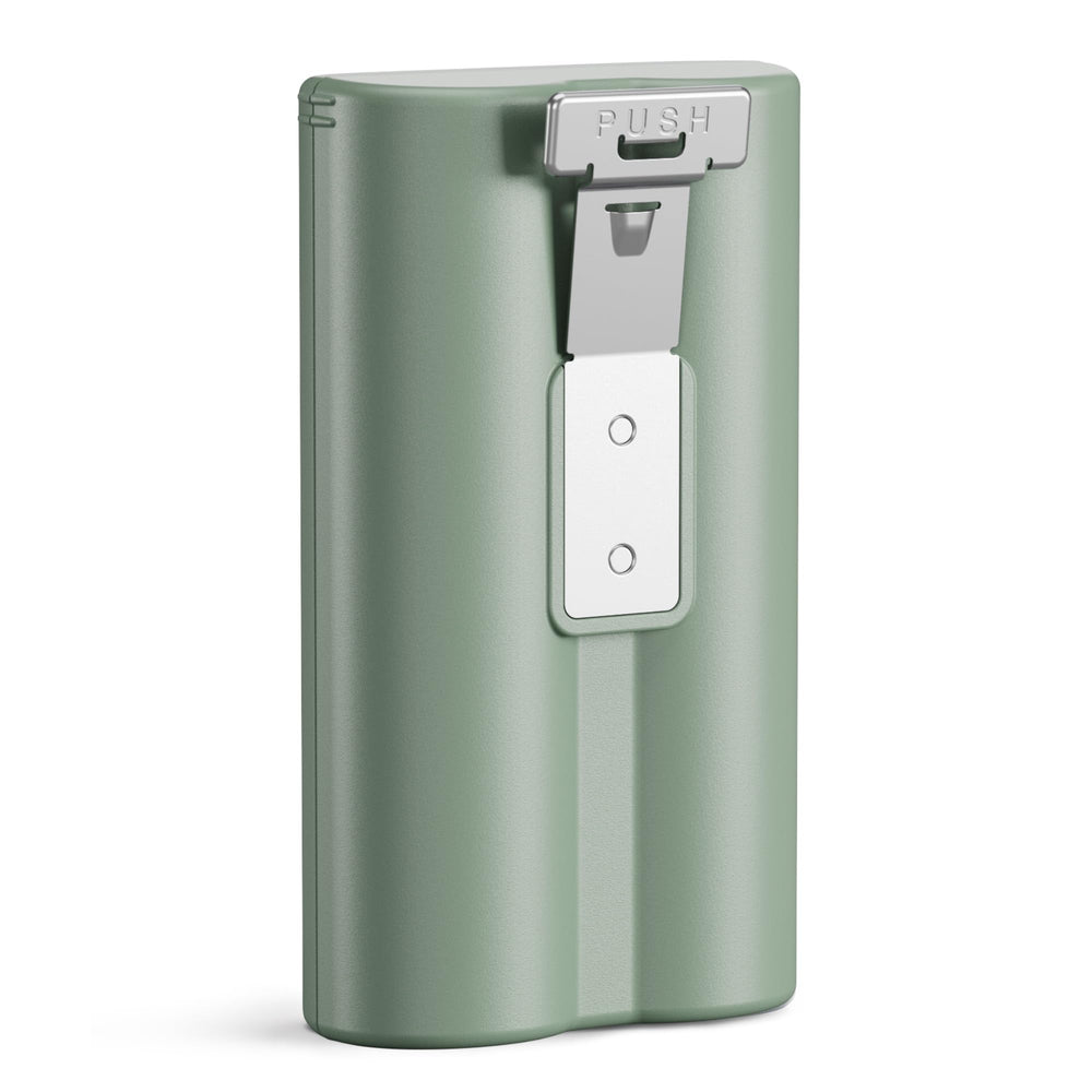 Kiwibit battery front view showing compact design and brand reliability