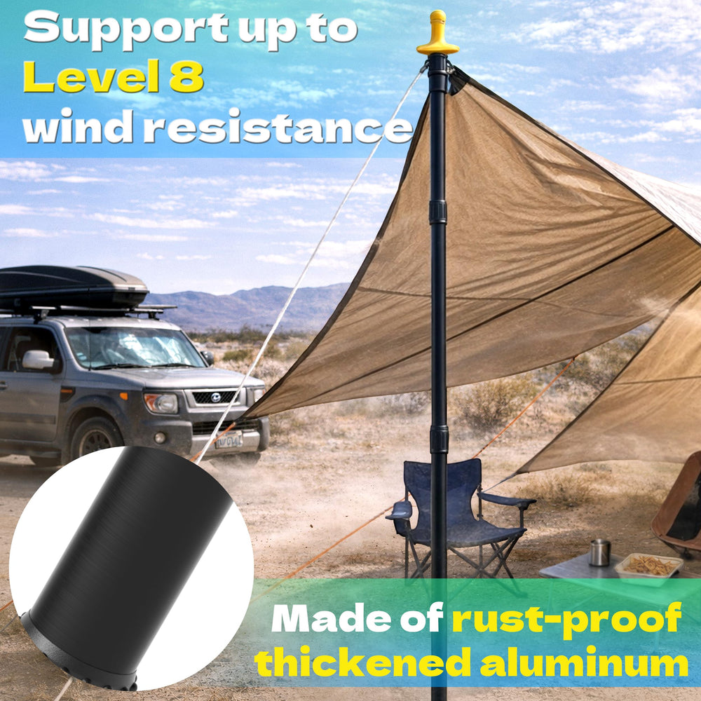 KJE yellow protection cap detail protecting tarp edges and reducing wear