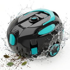 KKI front view of robotic pool cleaner showing compact design and easy grip benefit