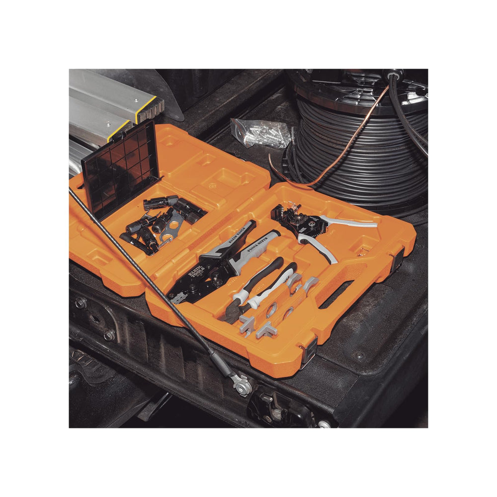 Klein Tools insulating wrenches with MC4 connectors showing safe assembly without damaging insulation