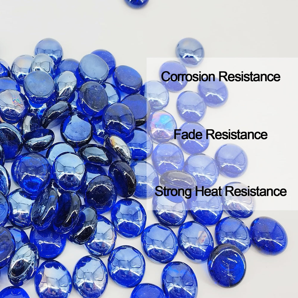 Kleuete beads in a backyard fire pit providing brighter flame visuals and warmth