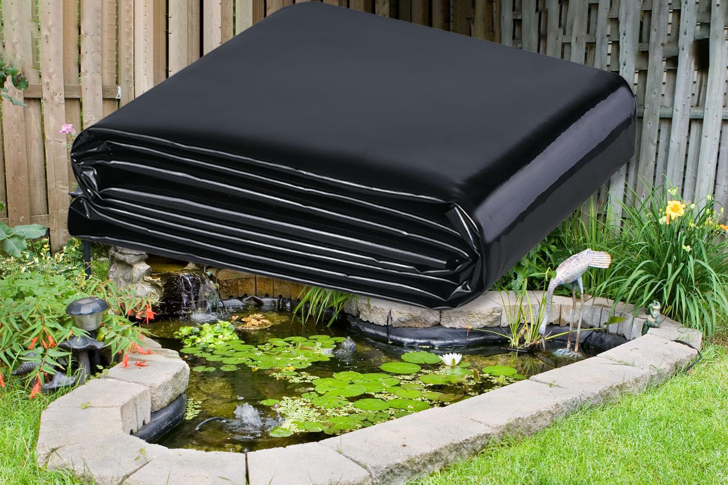 KLEWEE front packaging view showing 10x13ft liner, quick visual confirmation benefit
