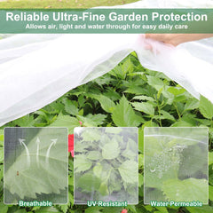 KLEWEE installed tunnel in garden shielding plants while allowing sunlight