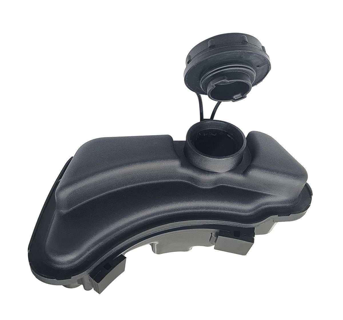 KLMHT front view gas tank and cap showing fit and durable finish benefit