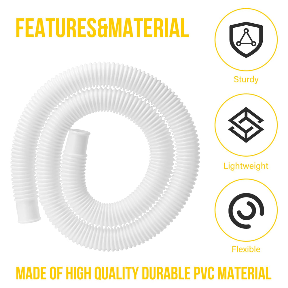 KLOLKUTTA hose beside tape measure showing 59 inch length clarity