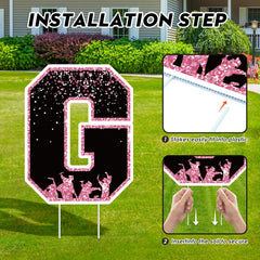 KLYRO full yard setup in front lawn showing visibility and festive curb appeal