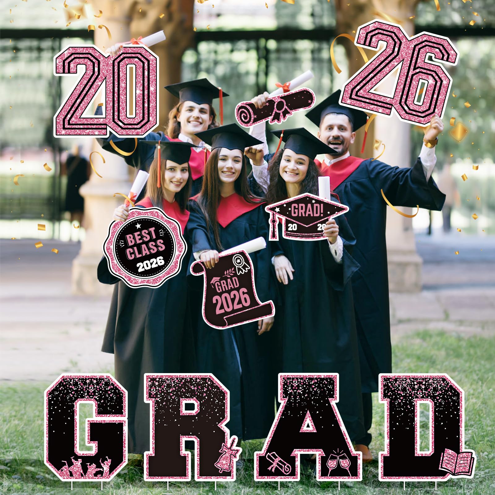 KLYRO used as photo prop backdrop at party for memorable graduate portraits