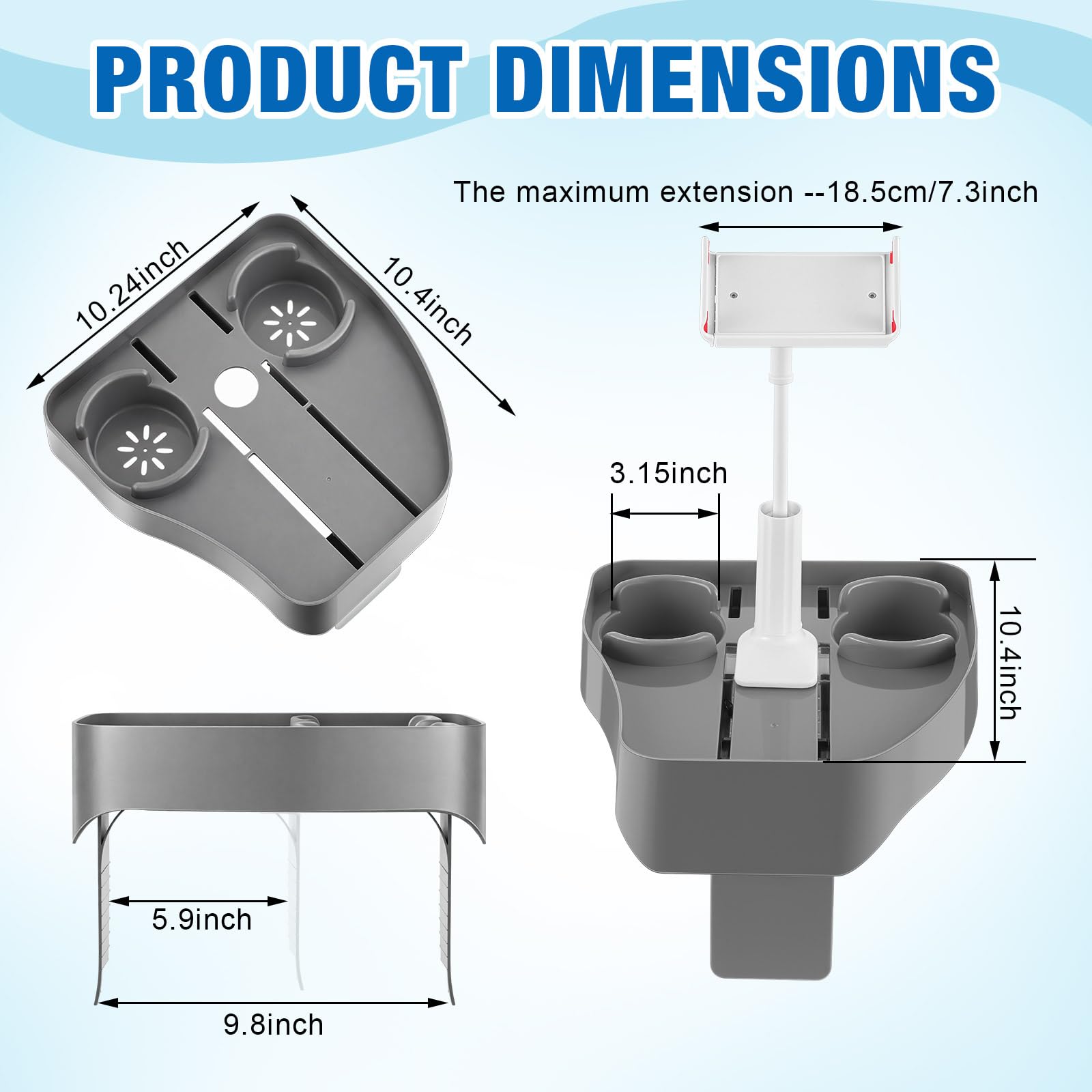 Klyyo Clyro closeup of adjustable phone holder for secure hands-free viewing