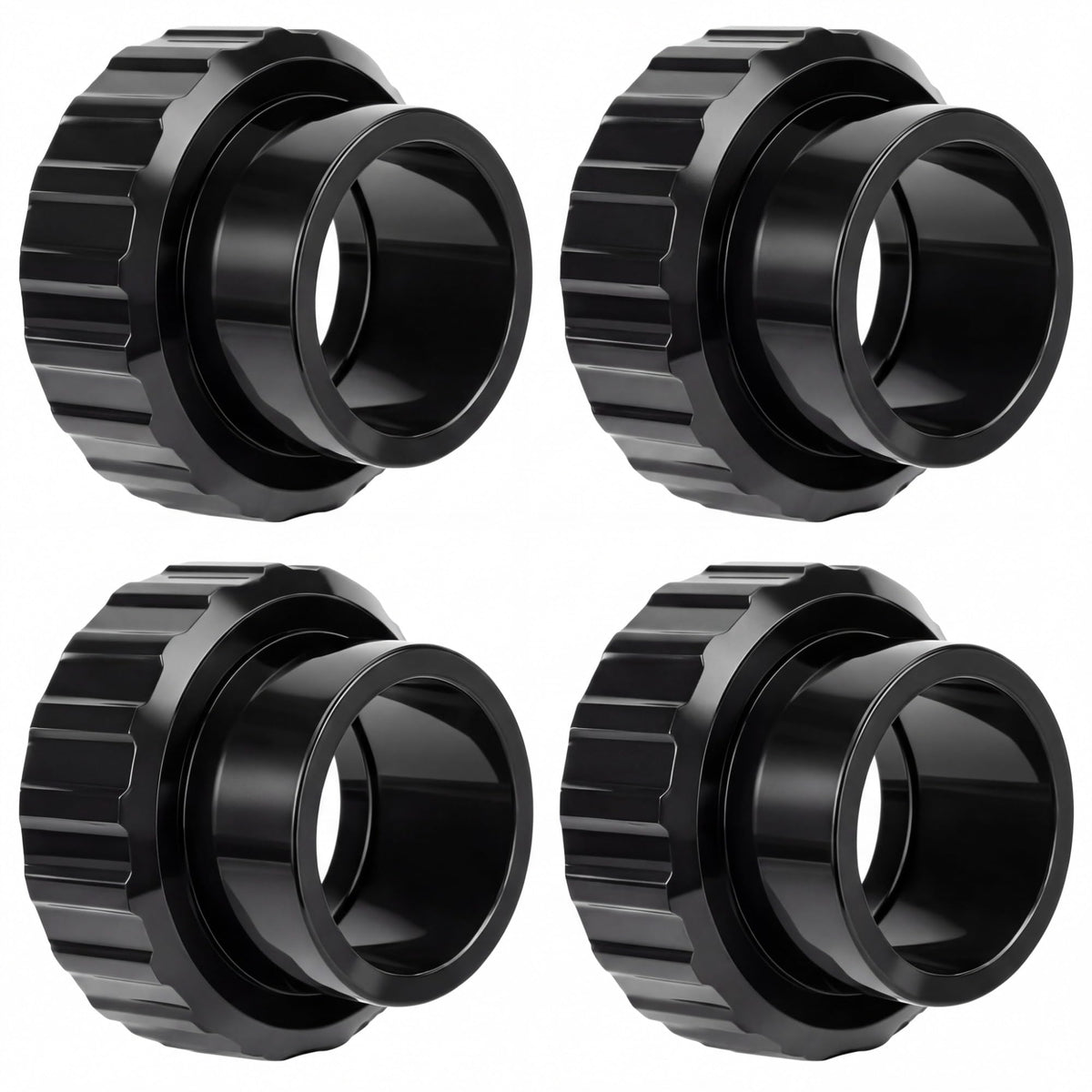 Klyyo Clyro front view of 4-pack connector kit showing components and benefit of spare parts
