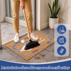 Klyyo Clyro mat on porch lifestyle brightening front entrance