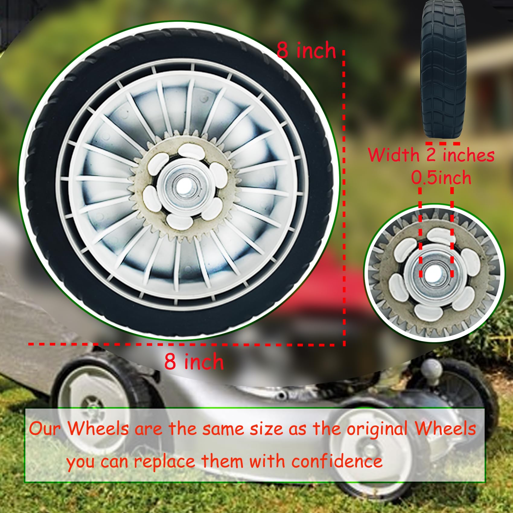 KMHGD close-up of one-piece cast wheel construction highlighting durability