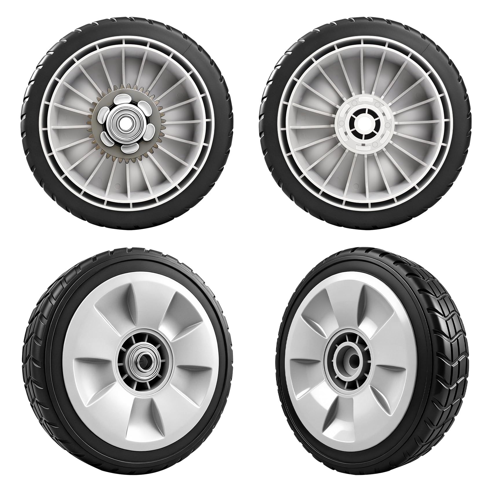 KMHGD front wheel packaging showing two front wheels and benefits
