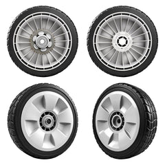 KMHGD front wheel packaging showing two front wheels and benefits