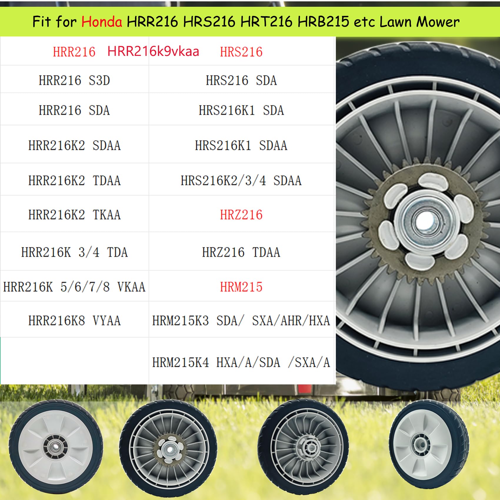 KMHGD rear wheel close-up highlighting durable cast construction