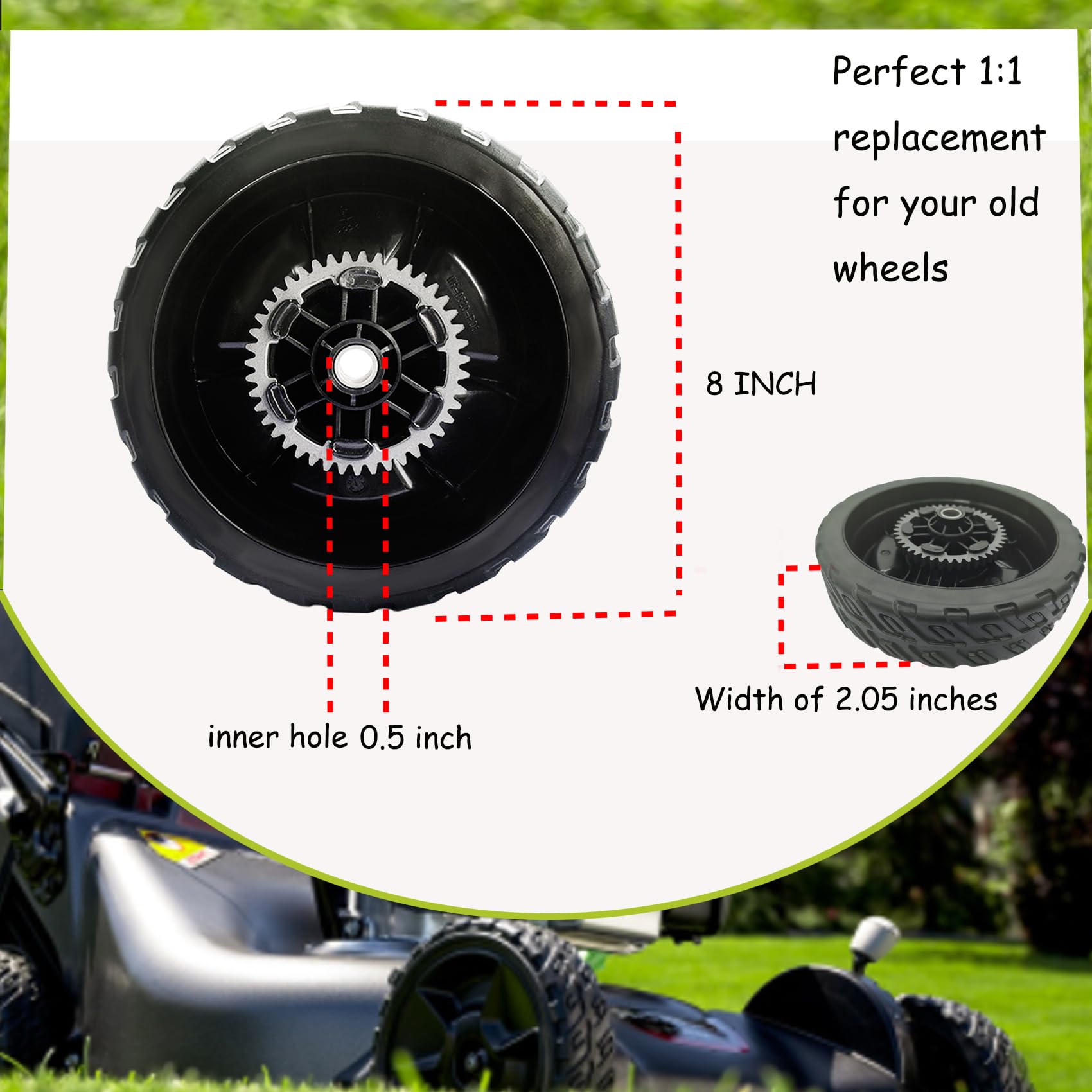 KMHGD rear wheel profile highlighting durable one-piece casting benefit
