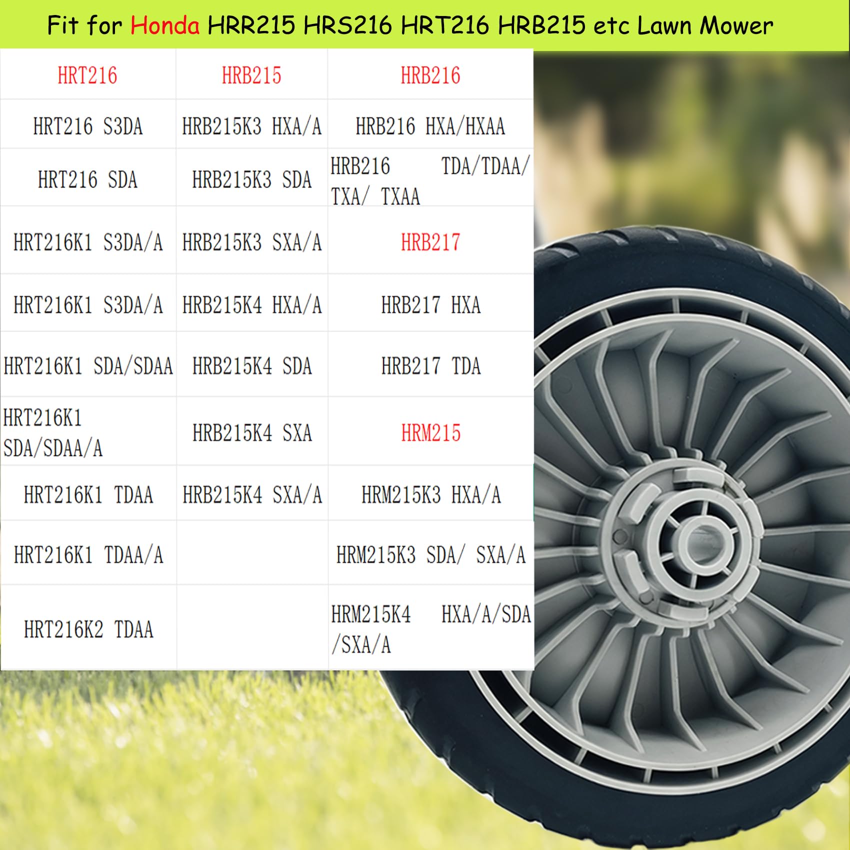 KMHGD side profile of all four wheels showing correct fit dimensions