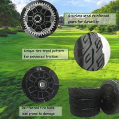 KMHGD 8-inch wheel next to ruler showing exact size benefit