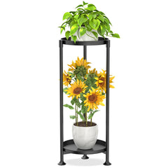 KMOTASUO front view assembled plant stand showing slim corner fit and stability