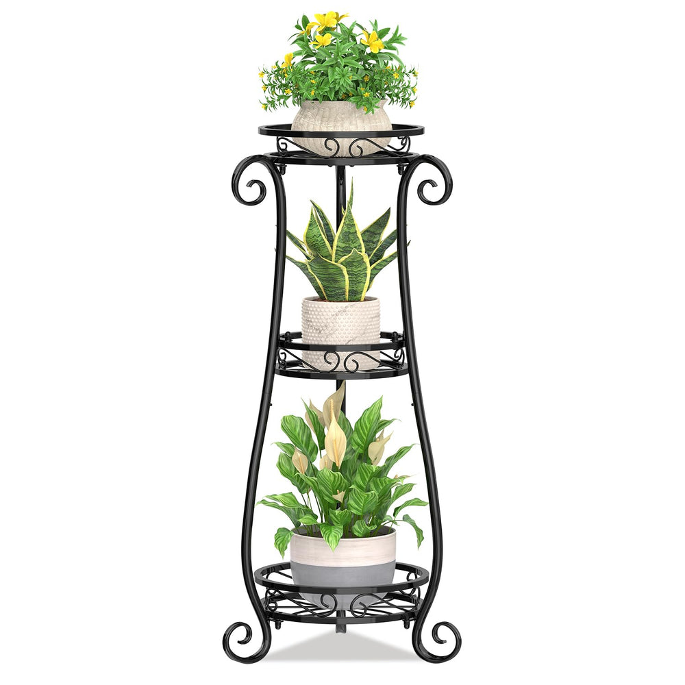 KMOTASUO front view showing three-tier plant display and space-saving benefit