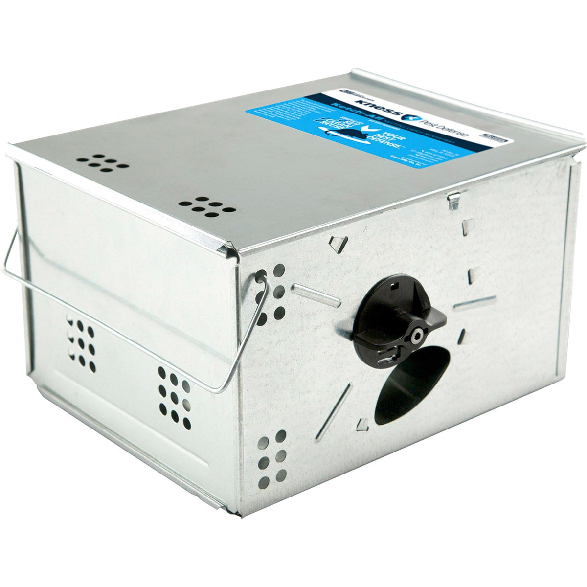 Kness Ketch-All front view showing durable trap design and easy placement benefit