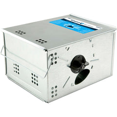Kness Ketch-All internal chamber closeup highlighting smooth galvanized steel for easy cleaning