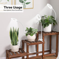 KNHUOS gooseneck bend detail demonstrating 360-degree positioning flexibility benefit