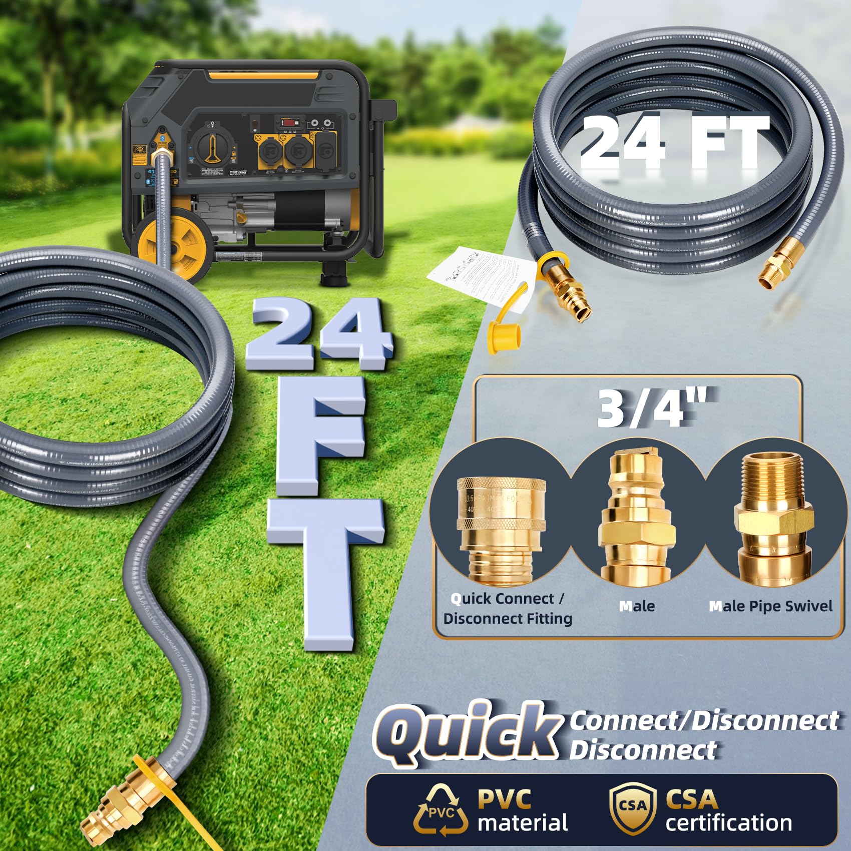 Knocokie quick-connect plug close-up showing fast disconnect safety