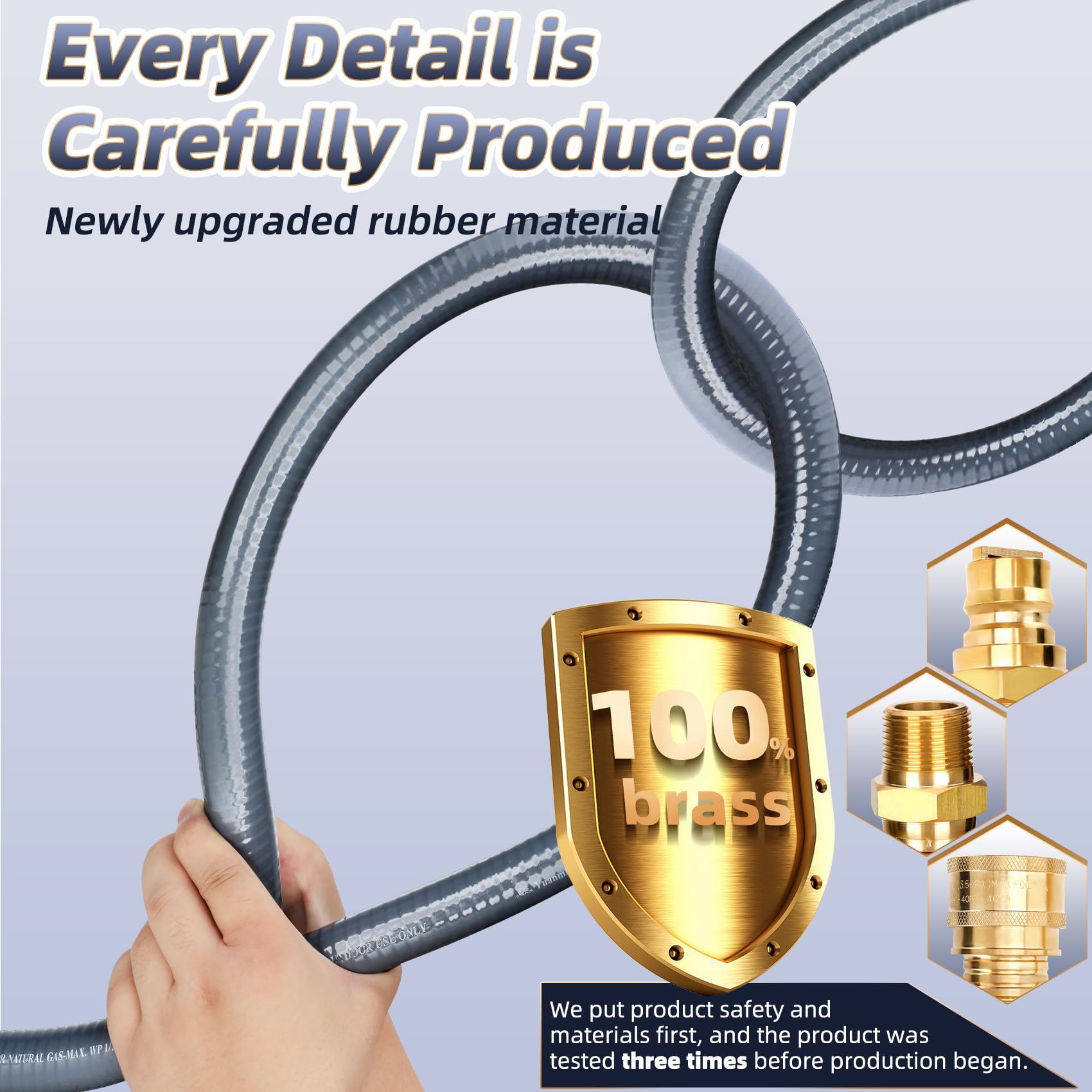 Knocokie coiled hose stored indoors to protect and prolong lifespan
