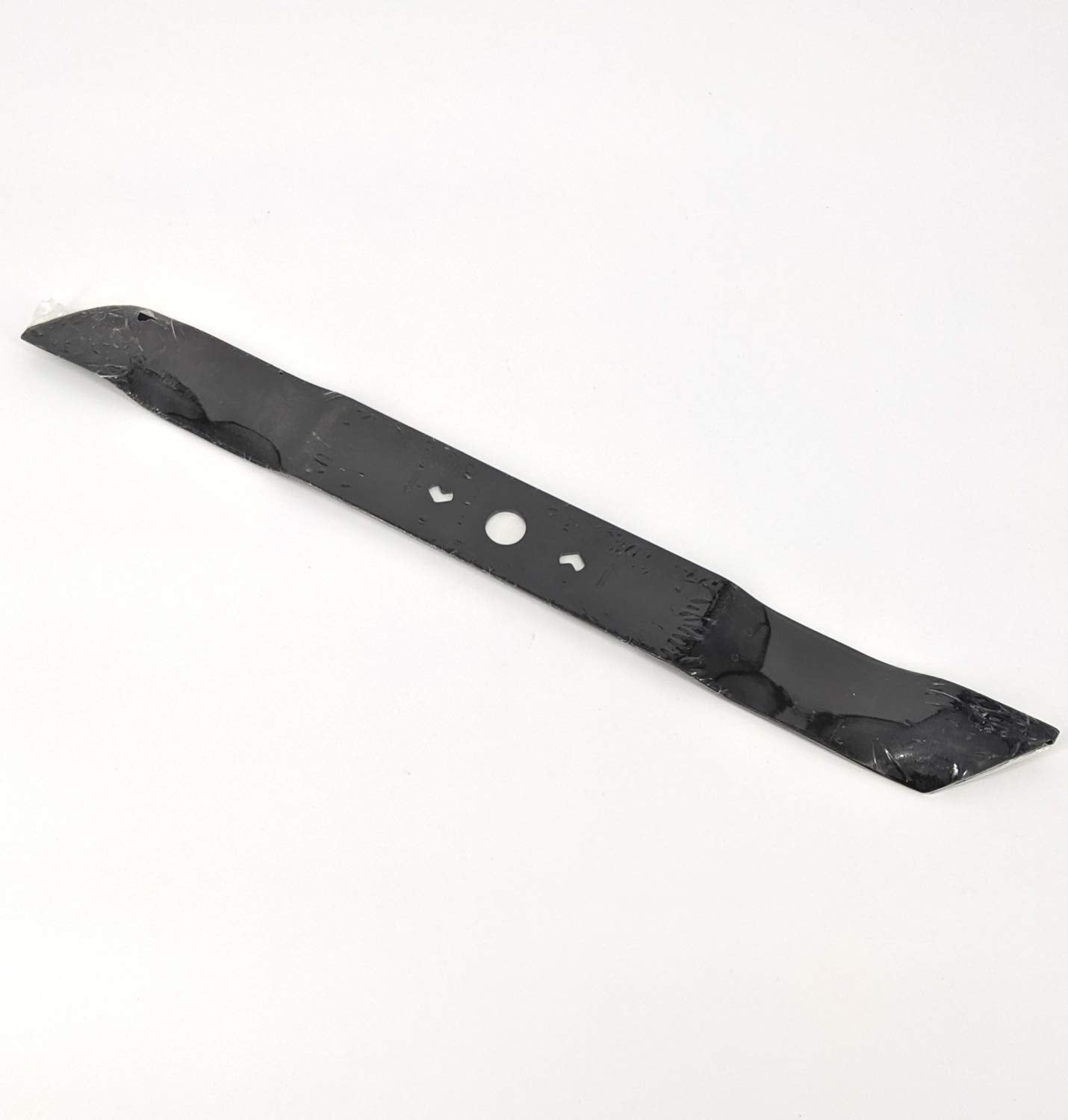 Kobalt 21-inch blade close-up showing hardened steel edge and durability benefit
