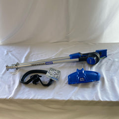 Kobalt trimmer front view showing compact head for precise trimming